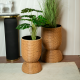 Straw Plant Pot Small